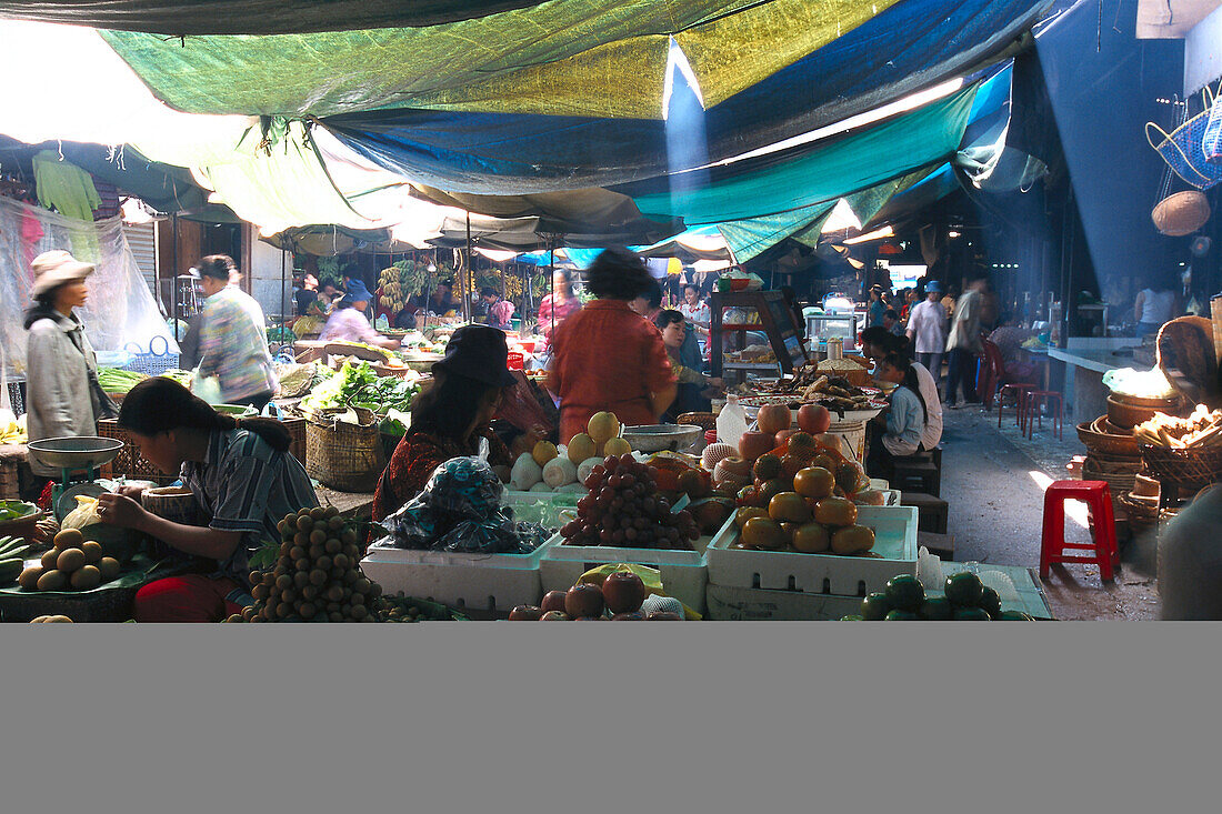 Central Market, Phnom Penh Cambodia, Asia