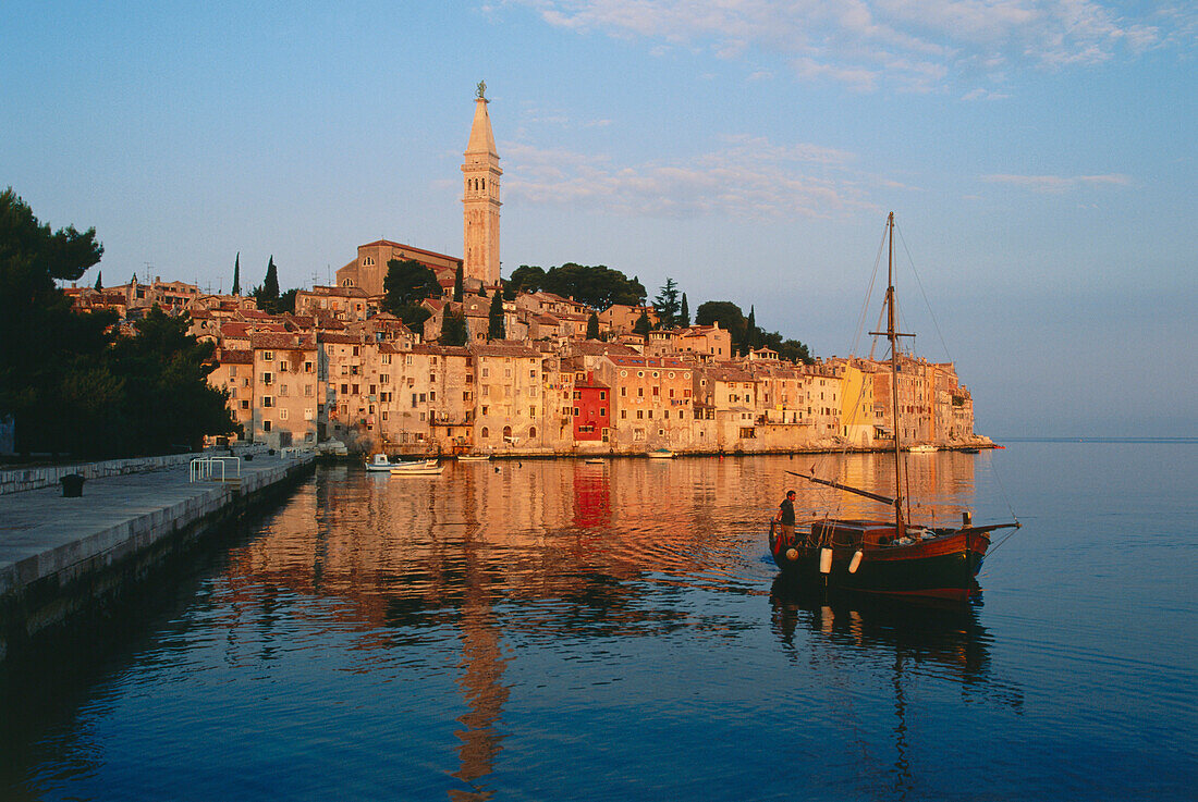 Altstadt von Rovinj, Istrien, Kroatien, Mittelmeer, Europa