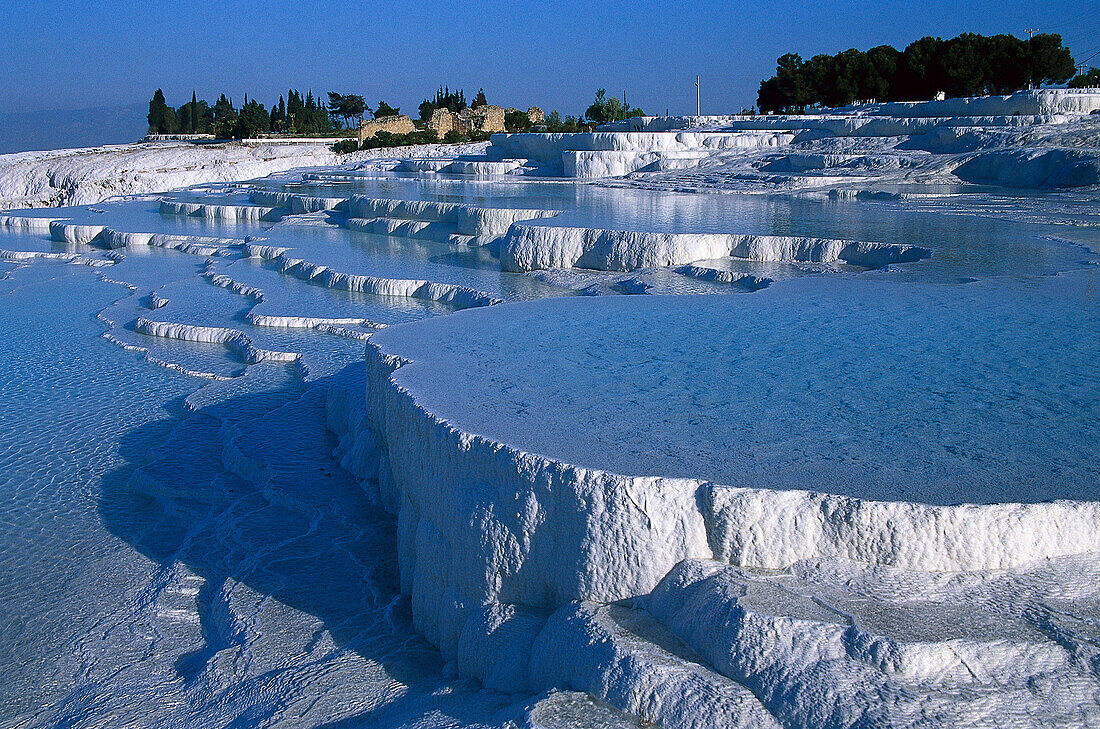 Sinterterrassen von Pamukkale, Denizli, Türkei