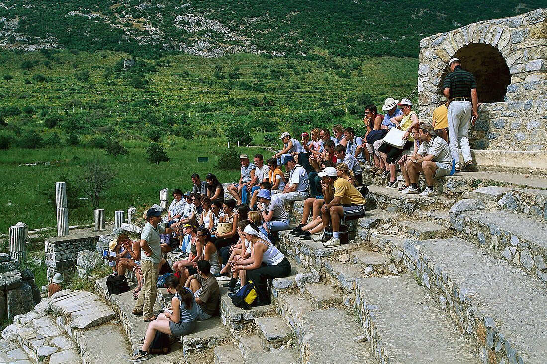 Bouleuterion, Odeion, Antike Stadt Ephesus Tuerk. Aegaeis, Tuerkei