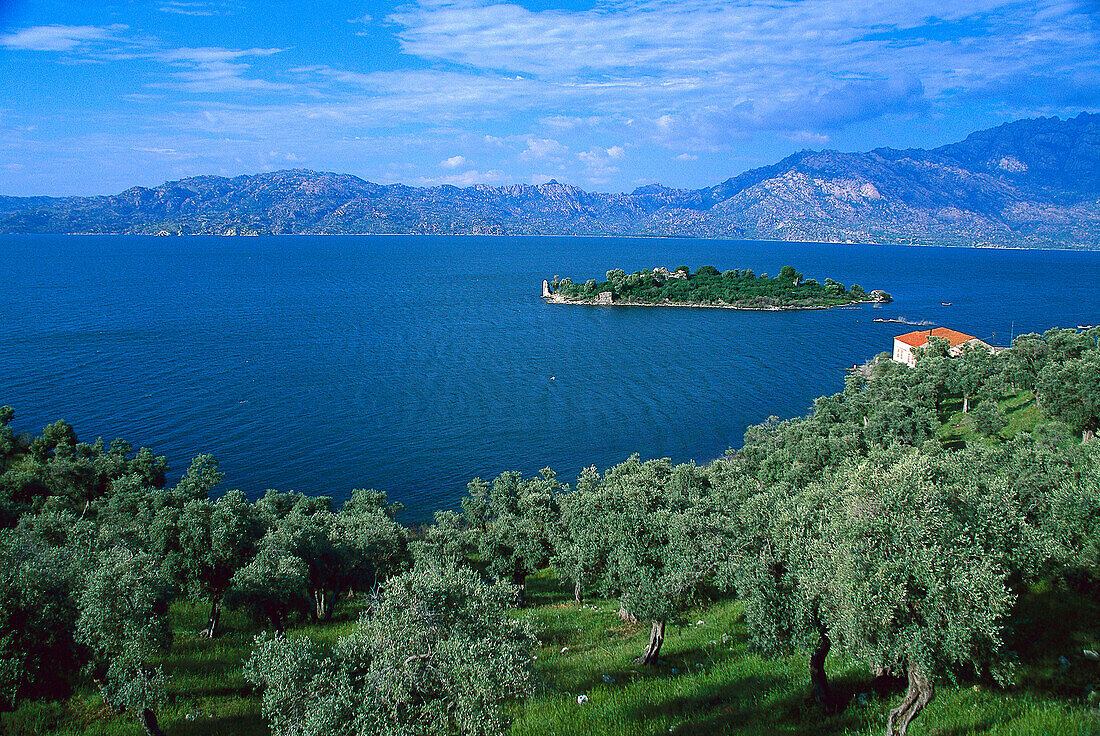 View over Lake Bafa, Southwest Turkey, Turkey