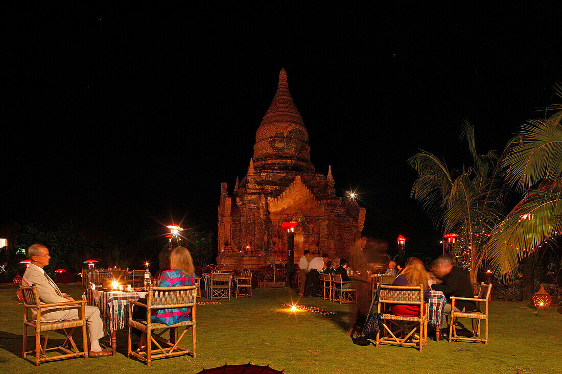 Thazin Garden Hotel, Bagan, Pagoda im Garten, Thazin Garden Hotel, Pagan