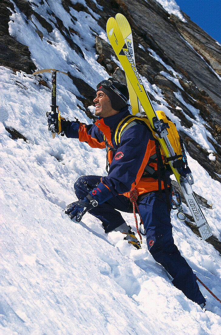 Ski-Tour, Aufstieg im extremen Gelände