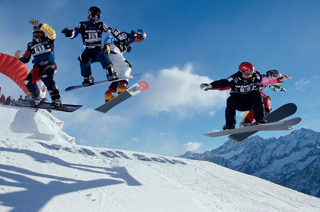Snowboard, Boardercross, Val di Sole, Italien