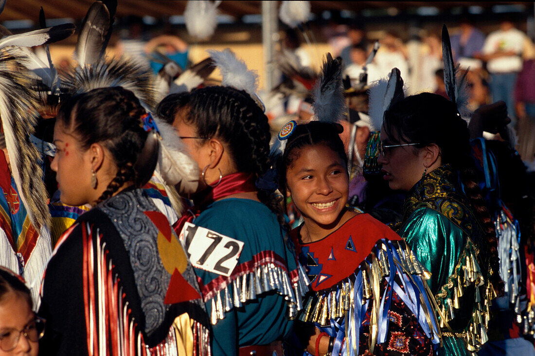 Junge Tänzer, Blackfeet-Powwow, Browning, North American Indian Days Montana, USA