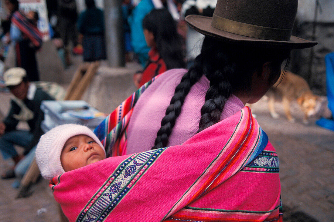 Peruanerin mit Baby