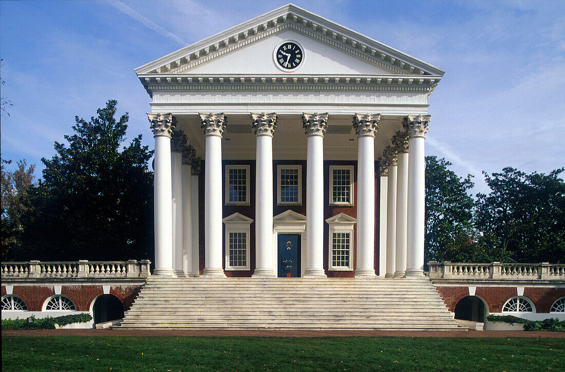 University of Virginia Jefferson, , Campus, Kollonaden u. Rotunda Virginia, USA