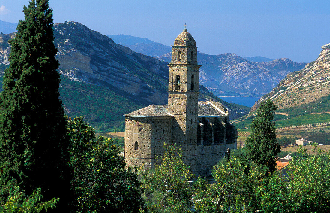 Patrimonio church, Saint Florent, Nebbio Corsica, France