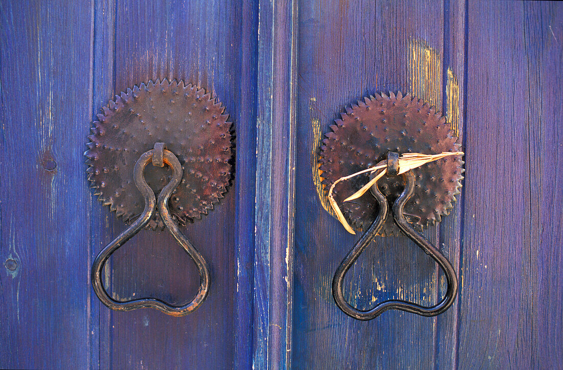 Door rings, door, Galata, Cyprus