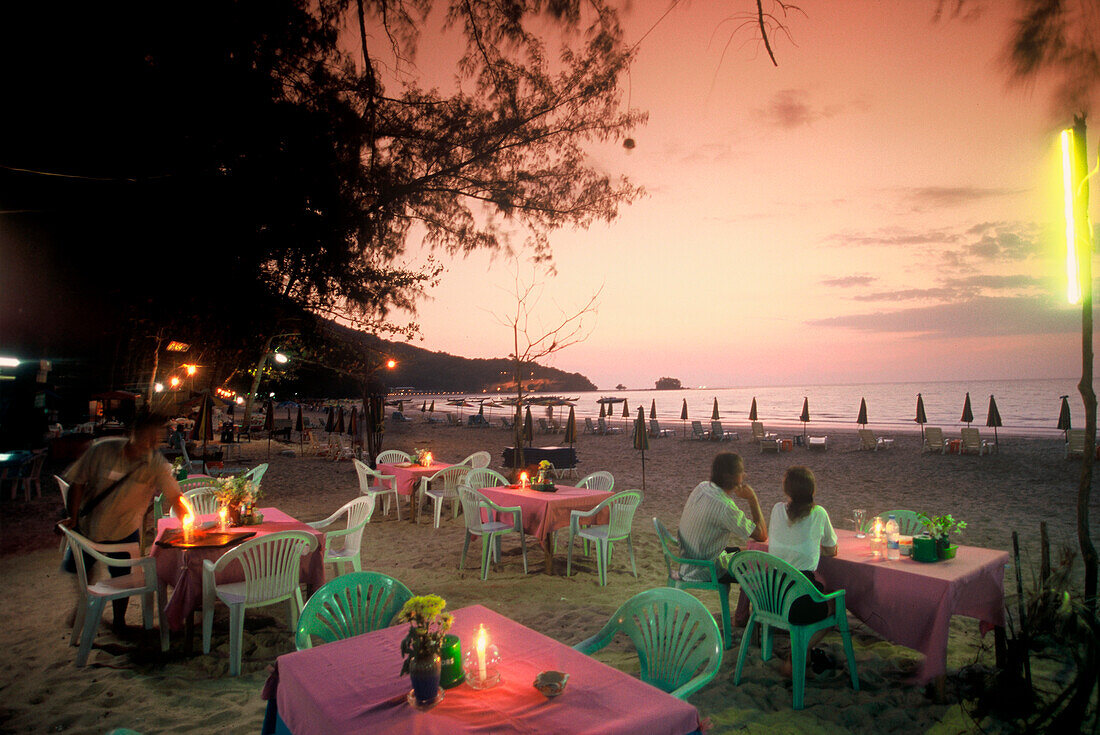 Restaurant on Nai Yang Beach, Phuket, Andaman Sea, Thailand
