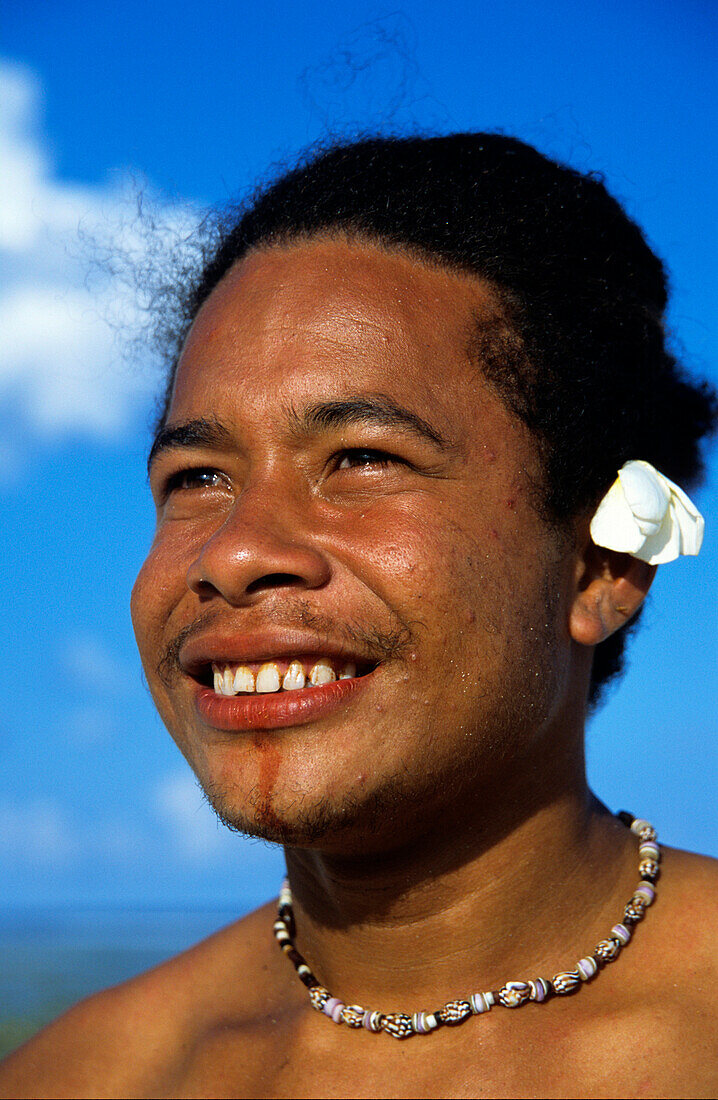 Teenager, Pretty Smile, Tikopia, Temotu Province Solomon Islands, South Pacific
