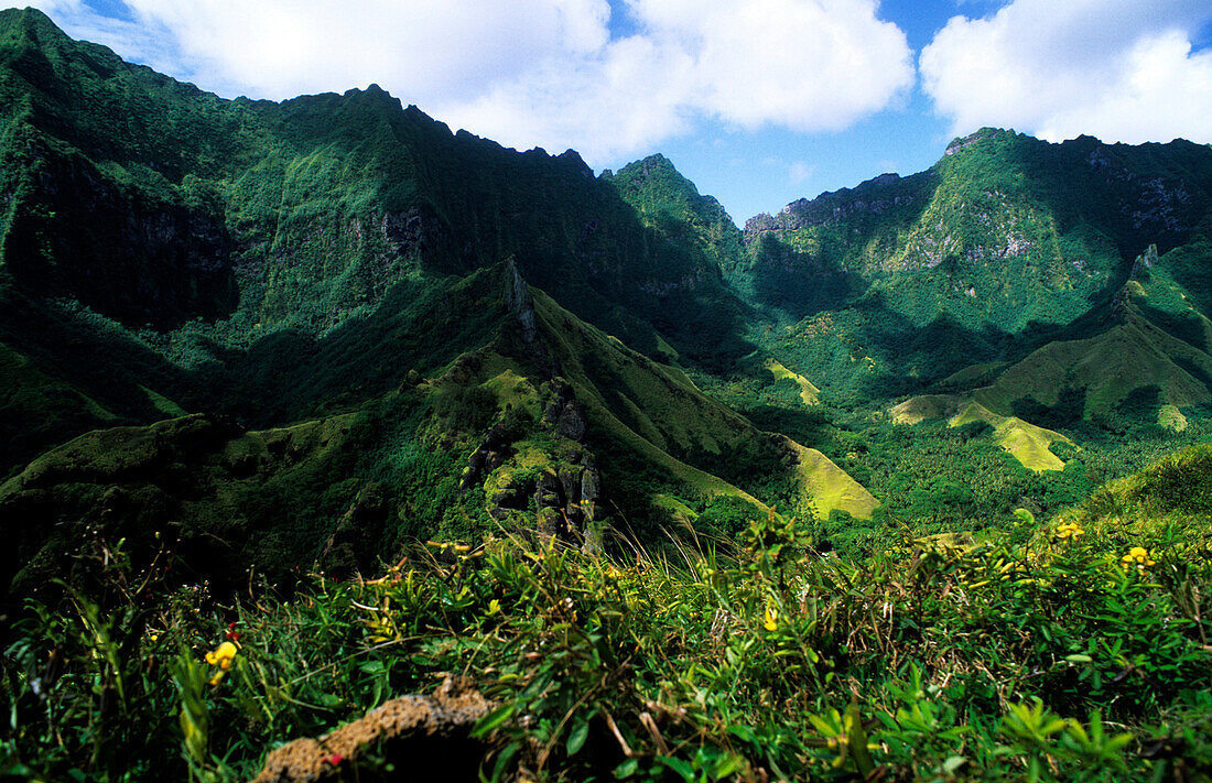 Mountain, Peaks, Fatu Hiva, Marquesas French Polynesia, South Pacific