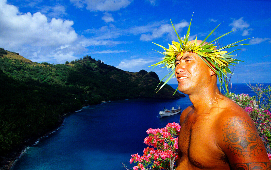 Marquesean, Flowers, Tauhata, Marquesas French Polynesia, South Pacific