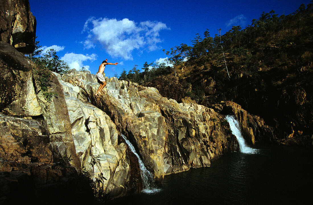 Cliff Jump, HIdden Valley, Tropical North Queensland, Australia