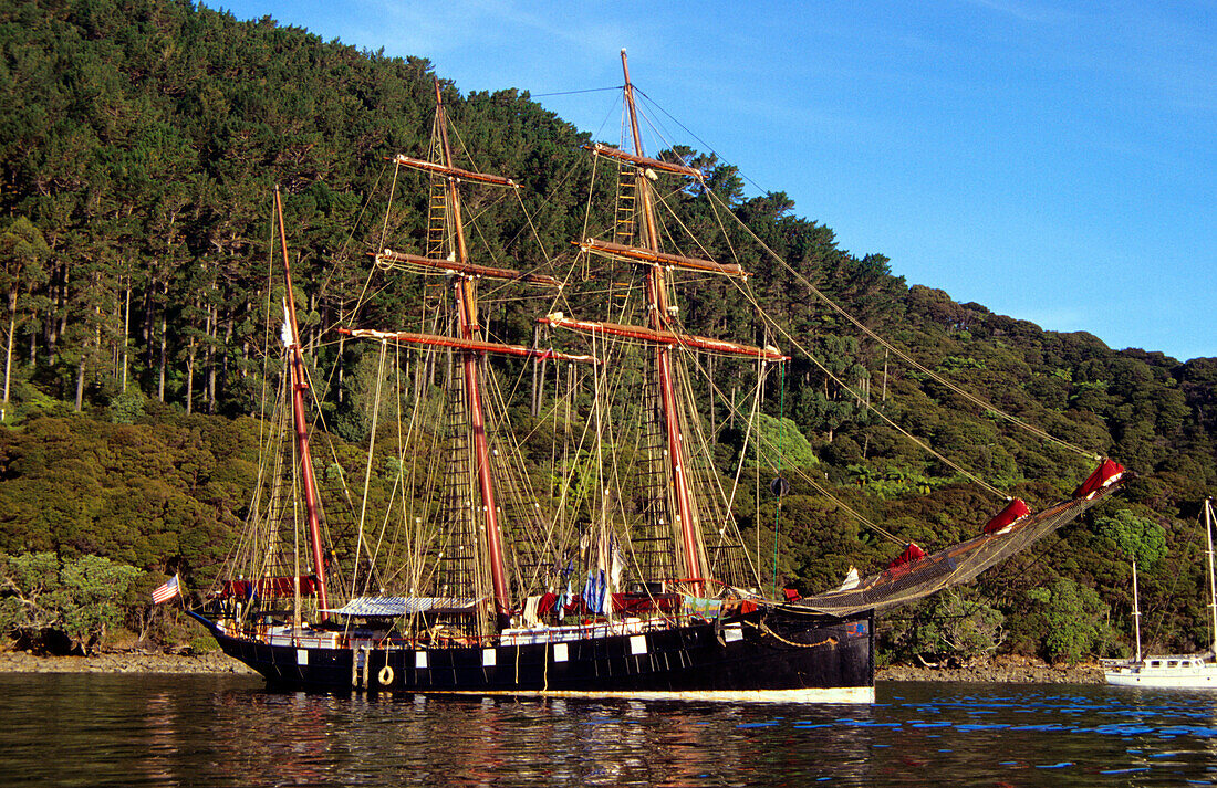 Traditional Sailing Ship, Great Barrier Insel, National Parc New Zealand, PR