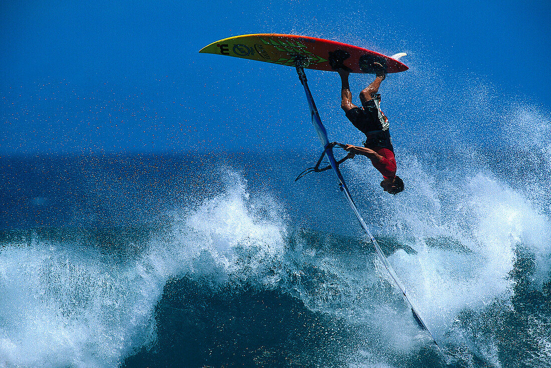 Windsurfing, Hookipa, Hawaii USA