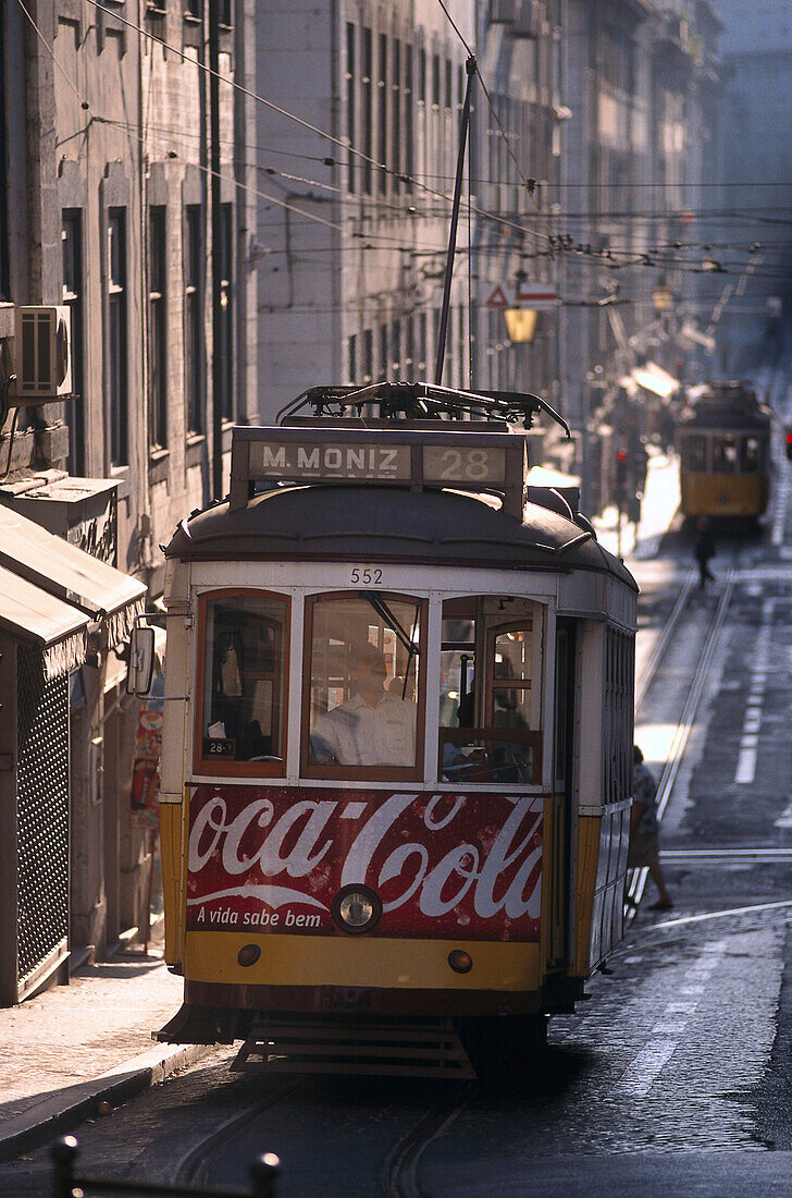 Tram No. 28, Rua da Conceico, Baixa, Lisbon Portugal