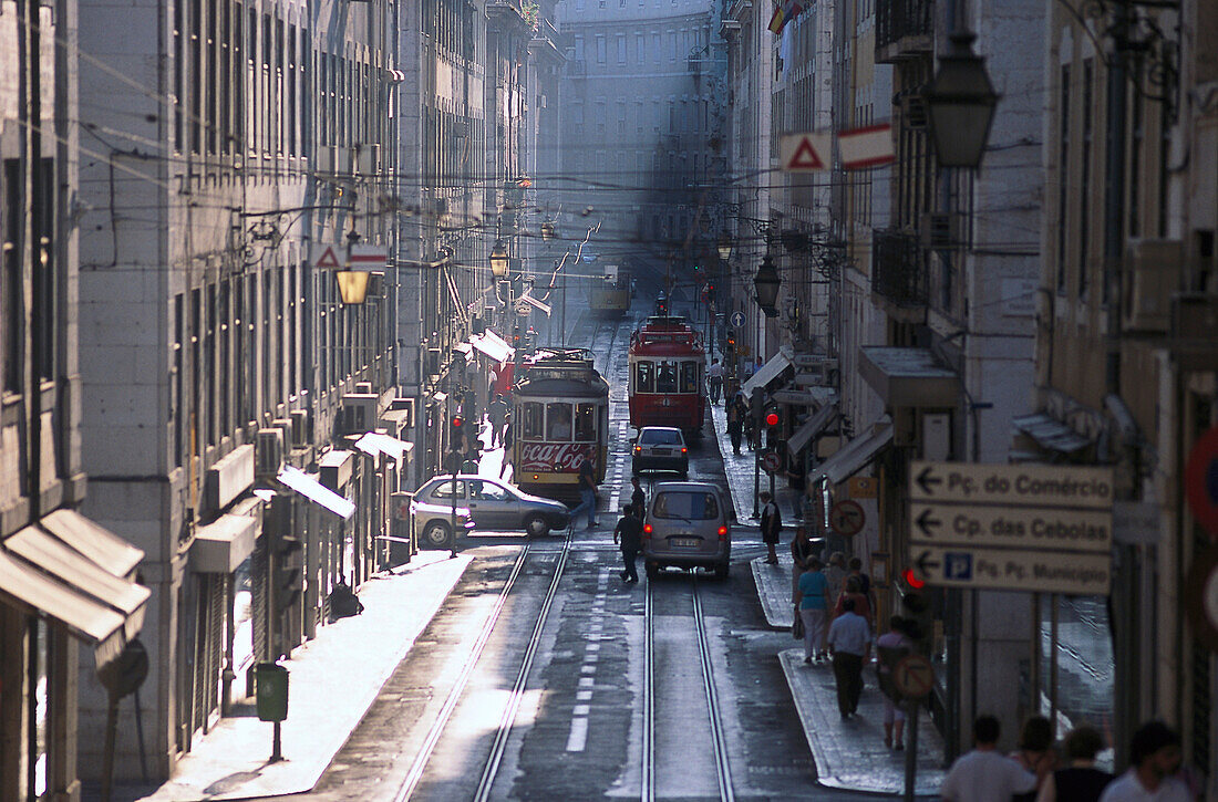 Tram No. 28, Rua da Conceico, Baixa, Lisbon Portugal