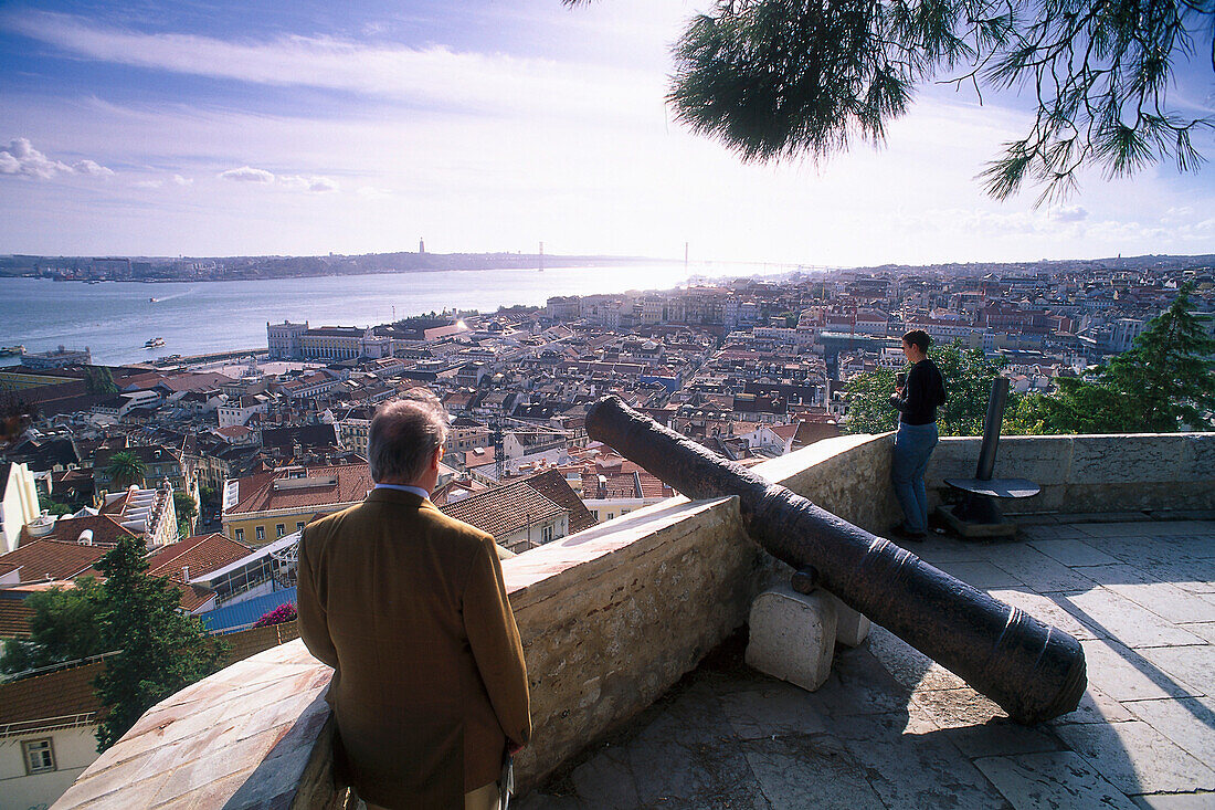 View from Castelo Sao Jorge, Alfama Lisbon, Portugal