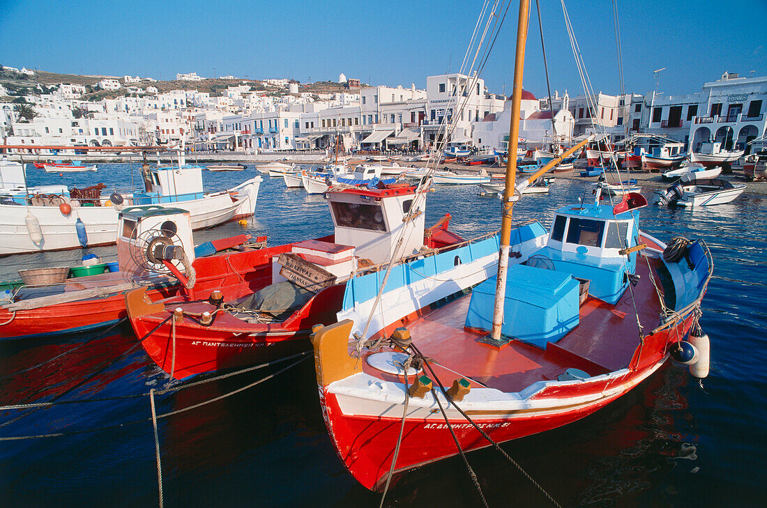 Hafen von Mykonos Stadt, Mykonos, Kykladen, Griechenland