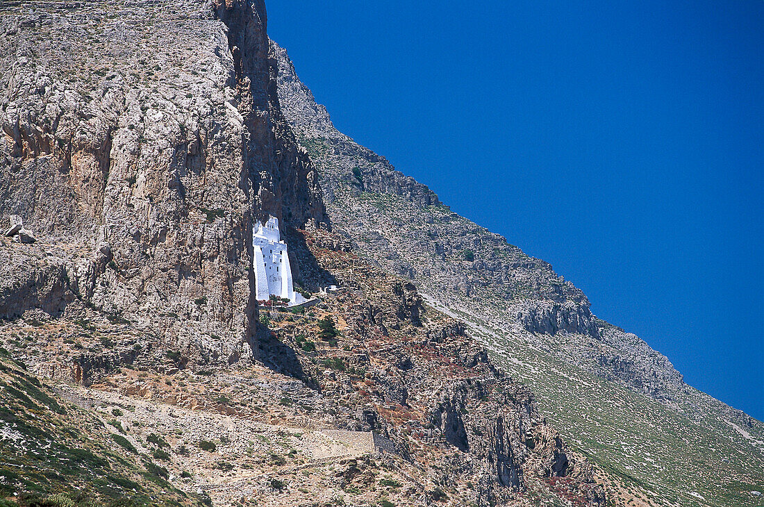 Monastery Chossowiotissa, Amorgos Cyclades , Greece