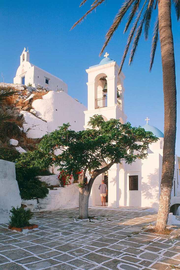 Ios, Church Gremiotissa & Chapel, Agios Nikolaos, Cyclades, Greece