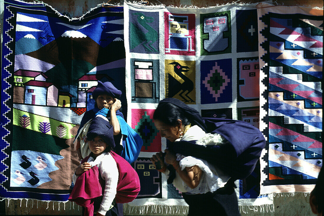 Weavery, Otavalo market, Otavalo, Ecuador South America