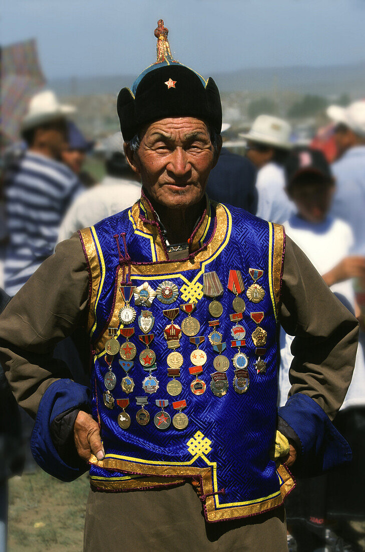 Warhero, Nadaam festival, Ulan Bator, Mongolia Asia