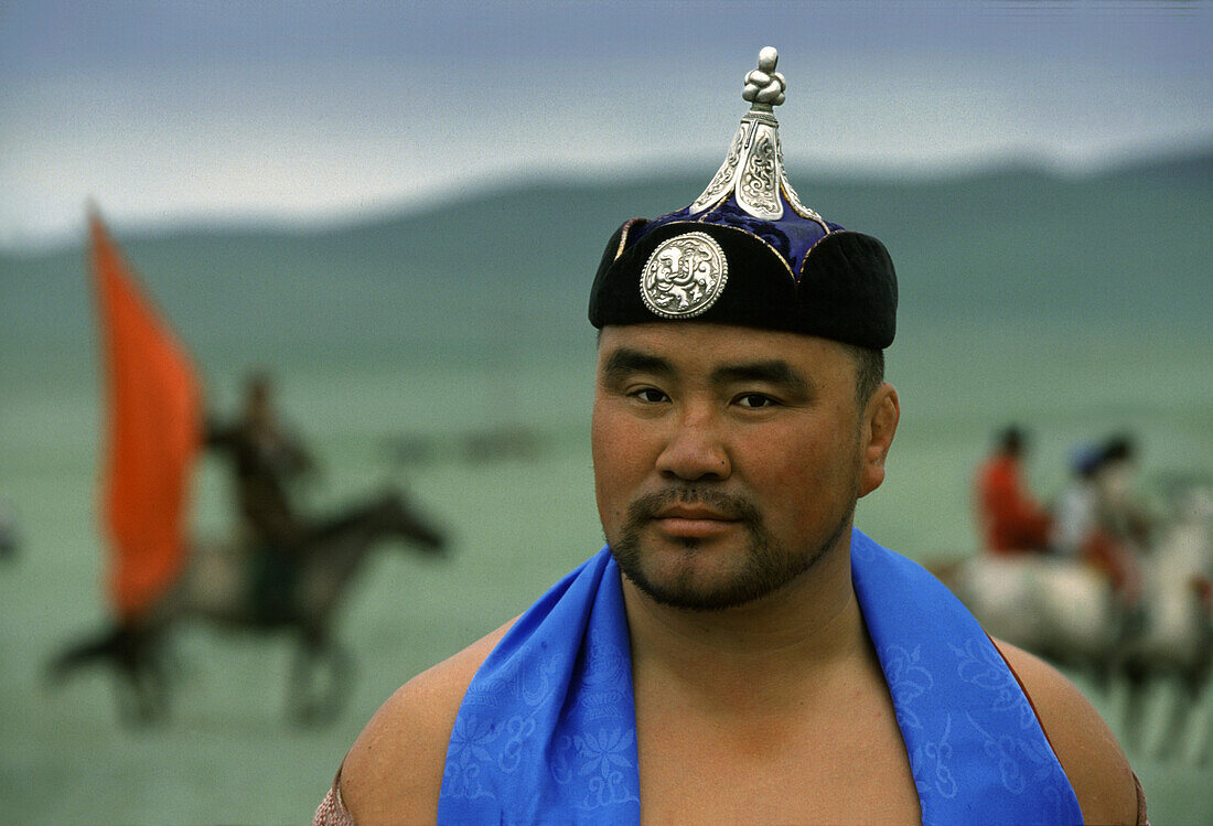 Wrestler, Nadaam Festival, Gobi Stepper, Mongolia, Asia