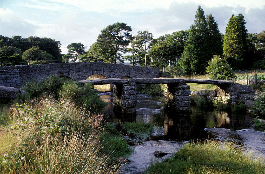 Clapperbridge near Postbridge, Devon, Dartmoor Europe, England