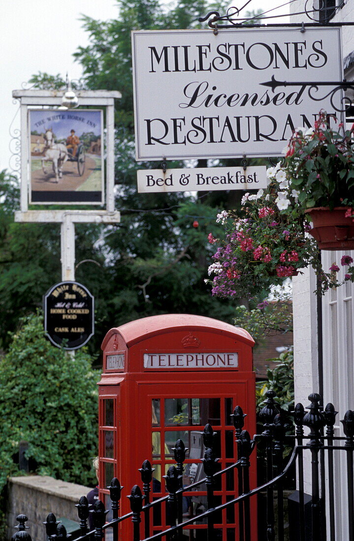Restaurant Signs, West Sussex, Steyning Europe, England