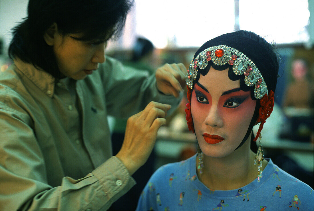 Chinese Opera, make up, Taipei, Taiwan