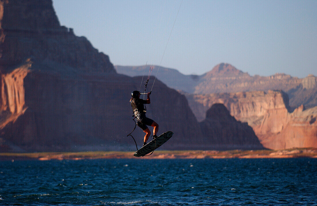 Kiteboarding, Lake Powell, Lake Powell Arizona-USA