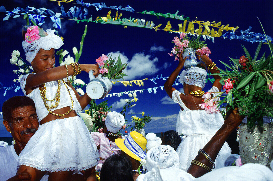 Carnival rituals, lavagems, Salvador da Bahia, Brazil, South America