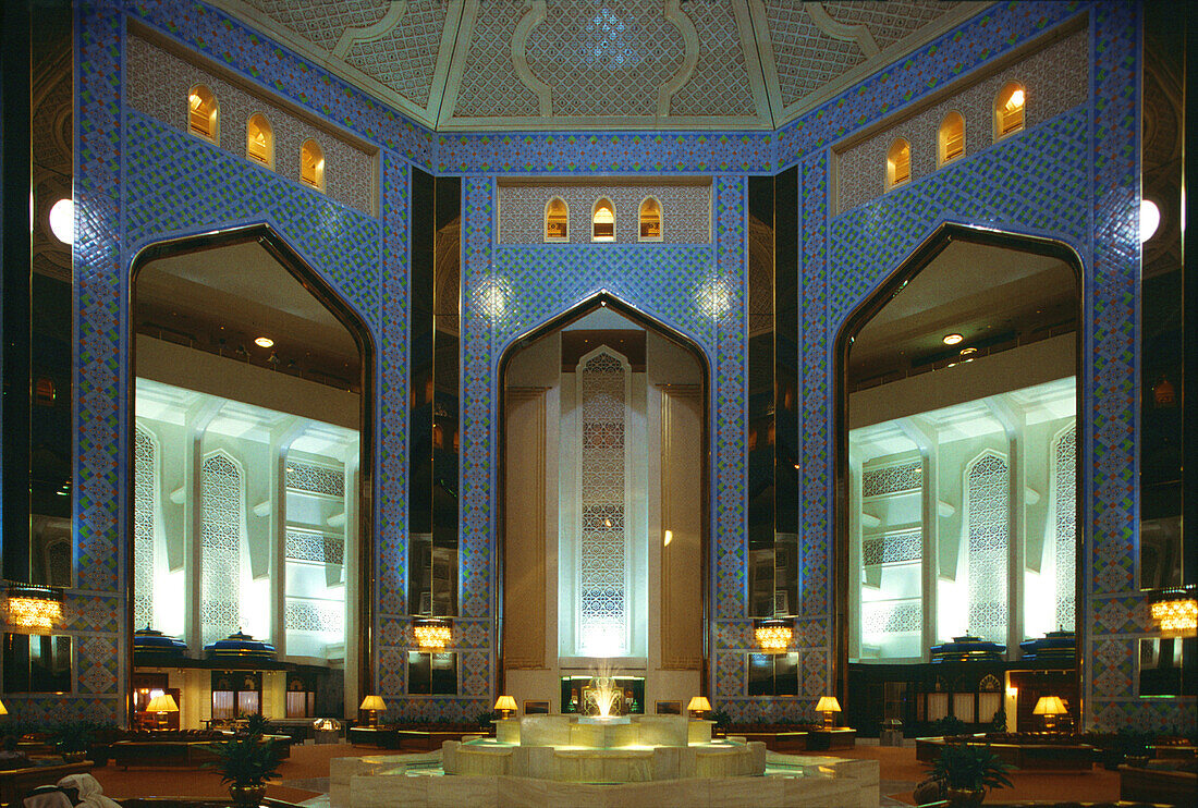 Lobby of Al Bustan Hotel, Al Bustan, Oman Middle East