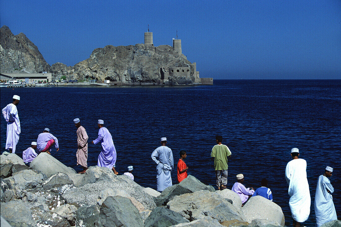 Omani men in Muscat, Oman