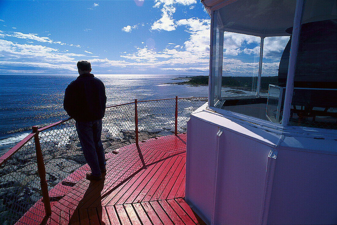 Lighthouse, Pointe-des-Monts, St. Lawrence River Quebec, Canada