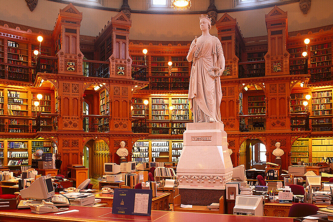 Public library, Parliament Bldg., Ottawa, Quebec Canada