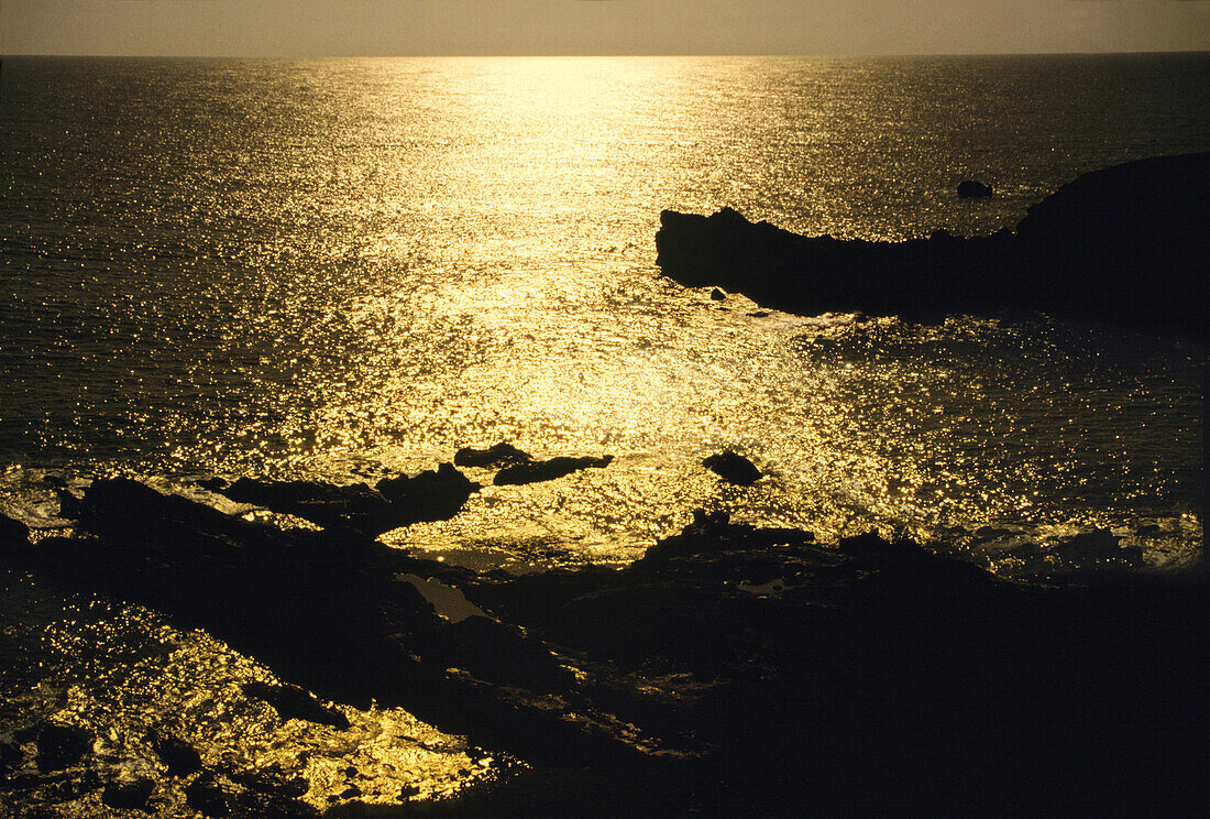 Sunset at El Golfo, Lanzarote, Canary Islands Spain