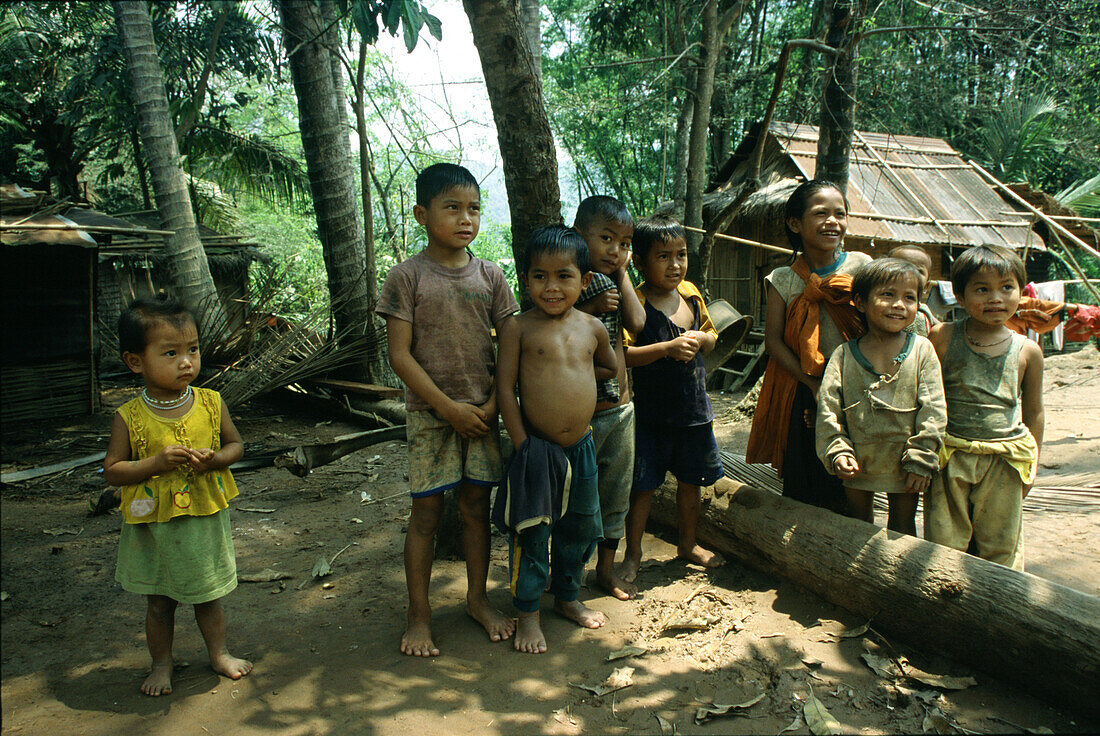 Village near Luang Prabang, Luang Prabang, Laos Indochina, Asia