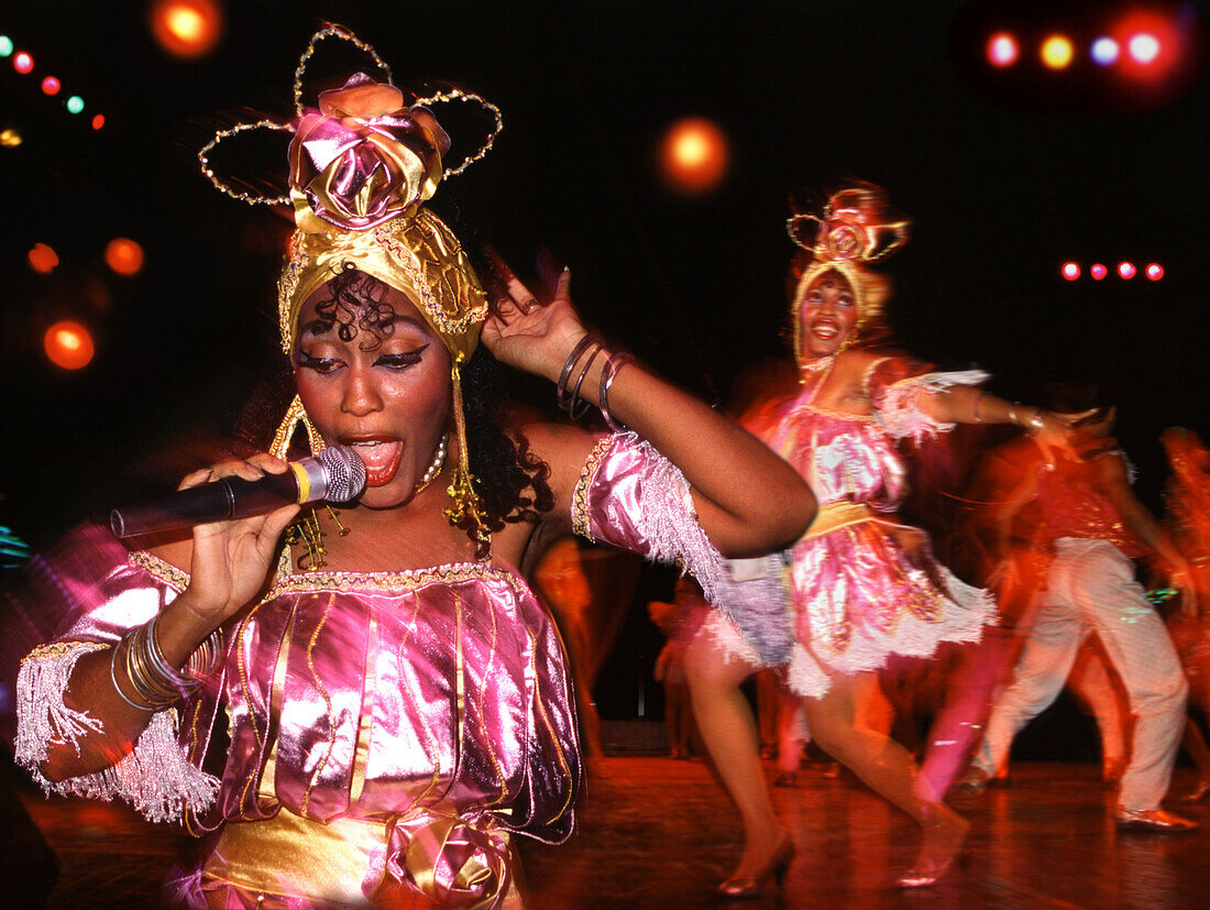 Singer at Tropicana Cabaret, Havana, Cuba, Carribean, America