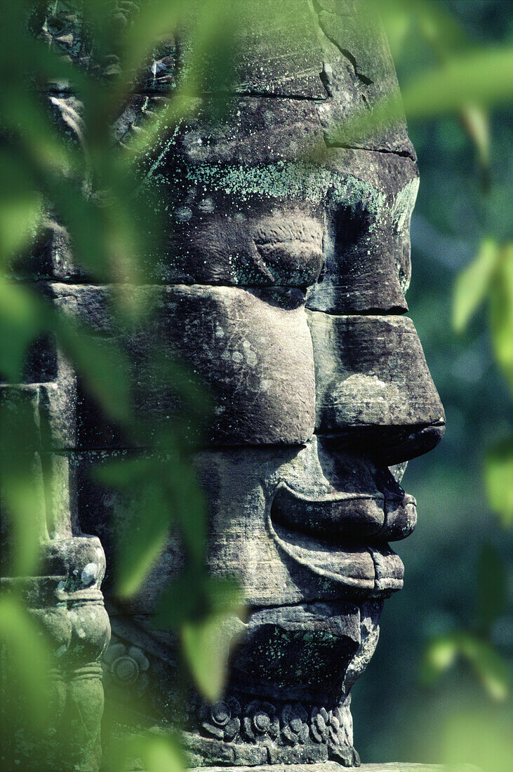 Buddha, Bayon temple, Angkor, Siem Raep, Cambodia, Asia