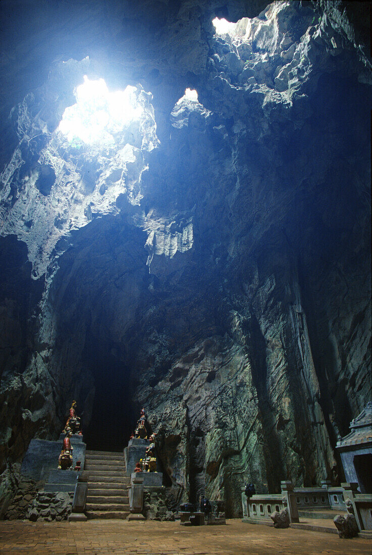 Cave temple at Marble Mountains, Da Nang, Vietnam, Asia