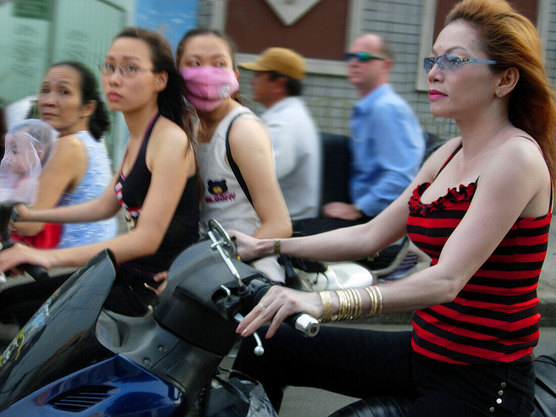 Traffic in Saigon, Ho Chi Minh City, Vietnam, Indochina, Asia