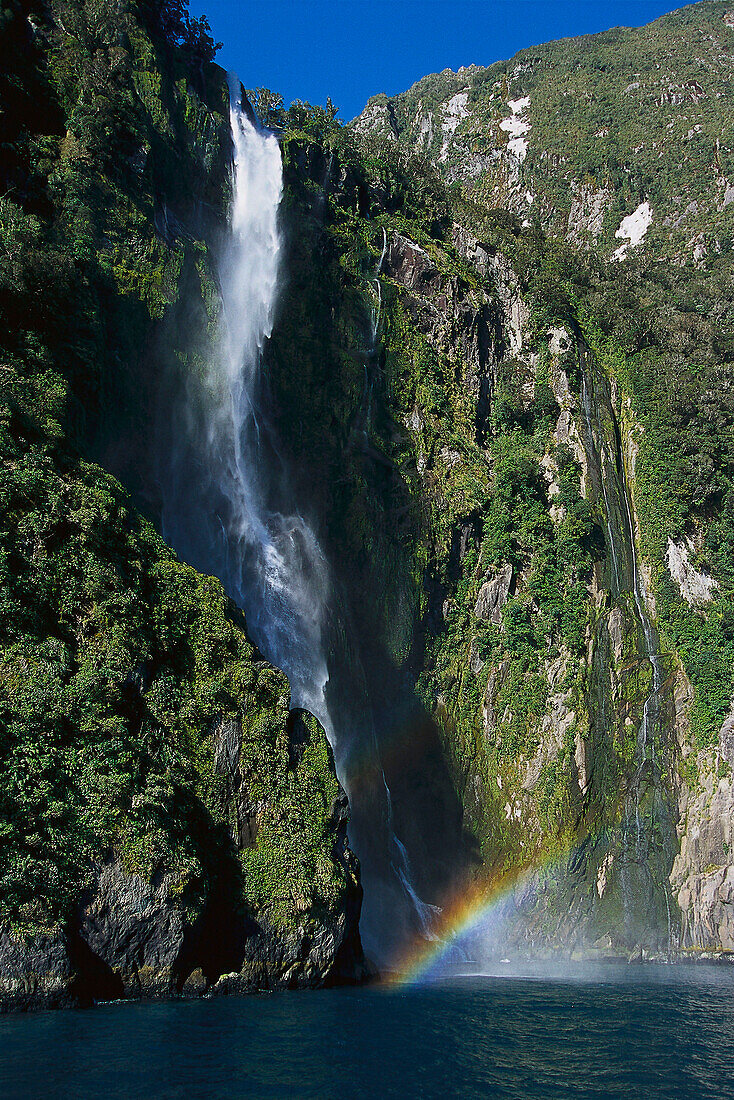 Sterling Falls, Midford Sound, Southern Island New Zealand