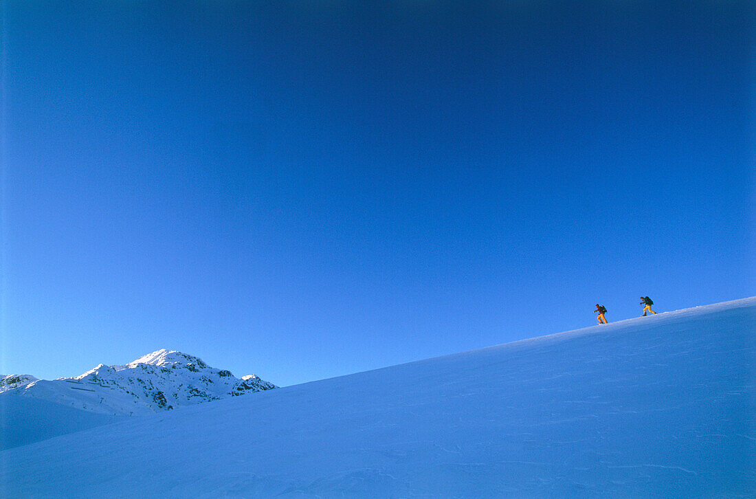 Snowshoeing, Serfaus, Tyrol Austria