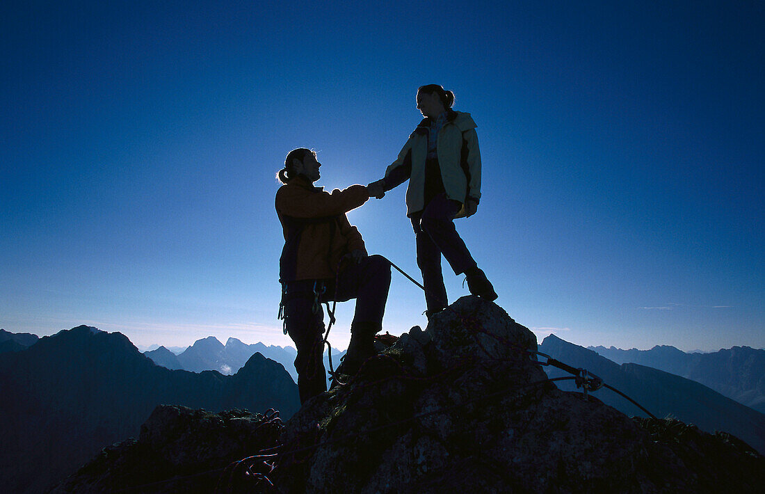 Hiking, Zugspitze Bavaria, Germany