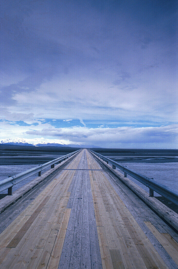Holzbrücke, Island