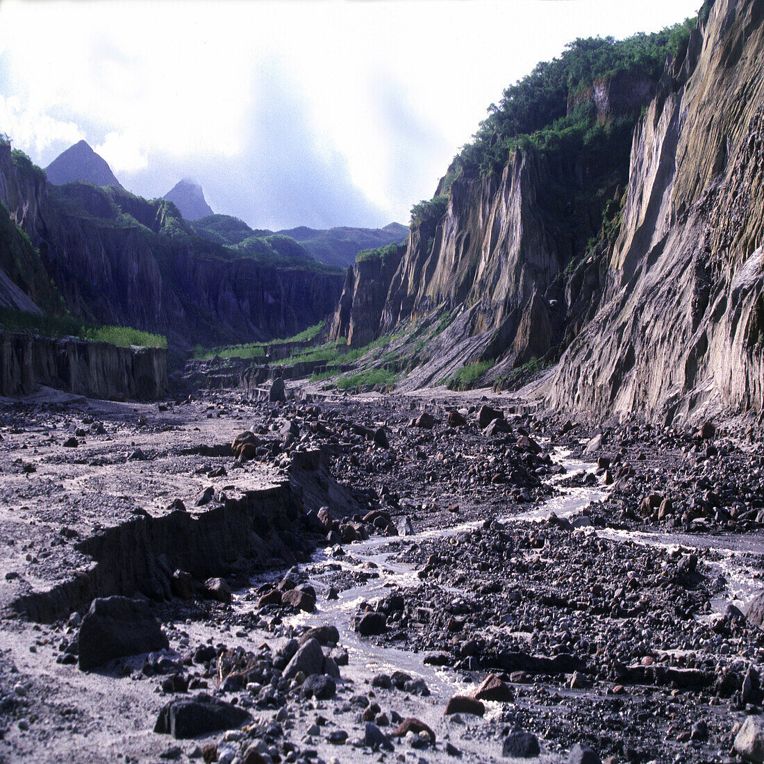 After eruption of Mount Pinatubo, Pinatubo volcano, Luzon Island Philippines