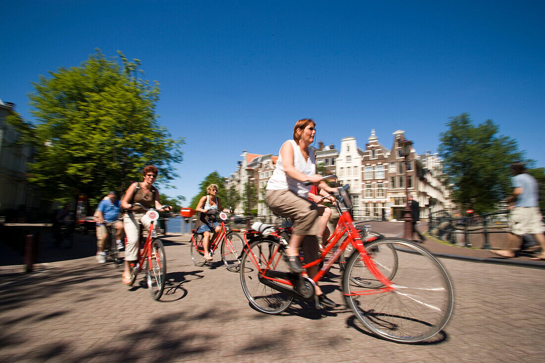 Cyclist in Keizersgracht, Cyclist in Keizersgracht, Amsterdam
